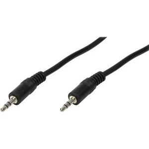 Audio kabel 3,5 mm stereo M/M 5,0 m, crni