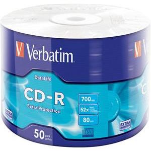 CD-R Verbatim #43787 700MB 52x ww50