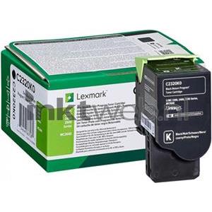 Toner Lexmark C2320K0 black 1k