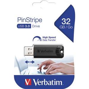 USB stick Verbatim 3.2 #49317 32GB pinstripe black