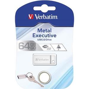 USB stick Verbatim 2.0 #98750 64GB metal executive silver