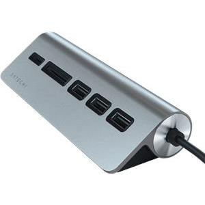 Satechi Aluminium TYPE-C USB Hub (3x USB 3.0,MicroSD) - Space Gray