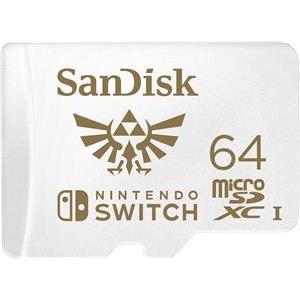 SanDisk microSDXC for Nintendo Switch 64GB, up to 100MB / s read, 60MB / s write, U3, C10, A1, UHS-1