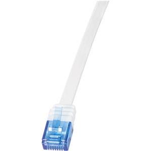 LogiLink SlimLine - patch cable - 25 cm - white
