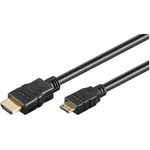 Cable HDMI A to HDMI mini 1m black M/M