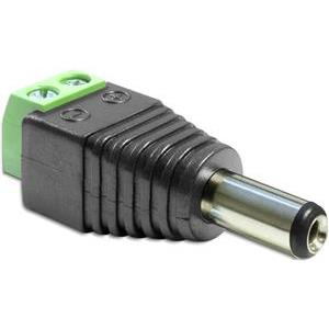 Delock power adapter - 2 pin terminal block to DC jack 5.5 x 2.5 mm