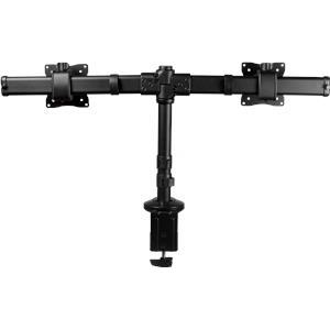 StarTech.com Dual Monitor Mount - Supports Monitors 13 to 27 - Adjustable - Desk Clamp or Grommet-Hole Desk Mount for Dual VESA Monitors - Black (ARMBARDUOG) - stand