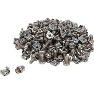 StarTech.com M6 Screws and Cage Nuts - 100 Pack - M6 Mounting Screws and Cage Nuts for Server Rack and Cabinet - Silver (CABSCREWM62) - rack screws and nuts