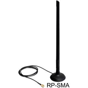 DeLOCK SMA WLAN Antenna with Magnetic Stand and Flexible Joint 6.5 dBi - antenna