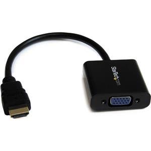 StarTech.com HDMI to VGA Adapter Converter for Desktop PC / Laptop / Ultrabook - 1920x1080 - video interface converter - HDMI / VGA - 24.5 cm
