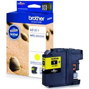 Brother LC12EY - XL Capacity - yellow - original - ink cartridge