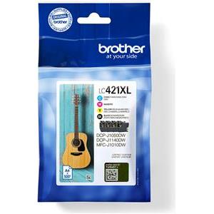 Brother LC421XL - 4-pack - XL - black, yellow, cyan, magenta - original - ink cartridge