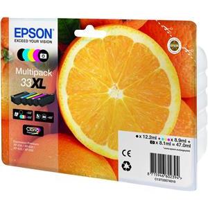 Epson 33XL Multipack - 5-pack - XL - black, yellow, cyan, magenta, photo black - original - ink cartridge