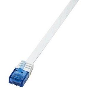 LogiLink SlimLine - patch cable - 50 cm - white