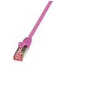 LogiLink PrimeLine - patch cable - 50 cm - pink