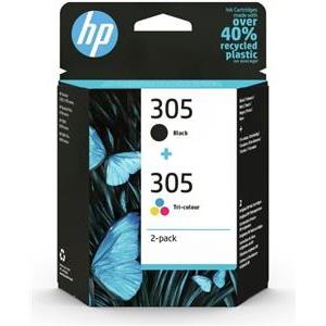 HP 305 - 2-pack - black, color (cyan, magenta, yellow) - original - ink cartridge