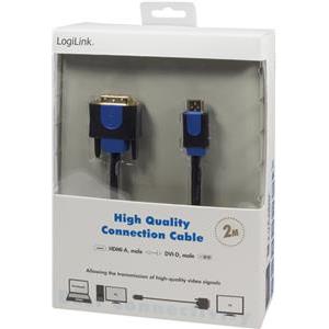 LogiLink video cable - HDMI / DVI - 2 m