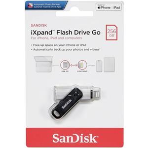 STICK 256GB USB 3.0 SanDisk iXpand Go Apple Lightning black/silver