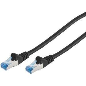 Patchkabel CAT6a RJ45 S/FTP 1m Black