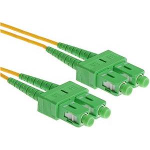 NFO Patch cord, SC APC-SC APC, Singlemode 9 125, G.657A2, Duplex, 10m