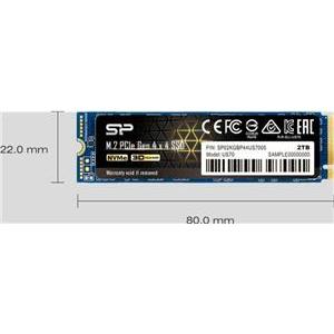 Silicon Power US70 1TB M.2 2280 PCIe Gen4x4 & NVMe 1.3, SLC & DRAM Cache, R/W: 5000/4400MB/s