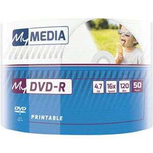 DVD-R MyMedia 4.7GB 16× InkJet Printabilni, Wrap pakiranje 50 kom.