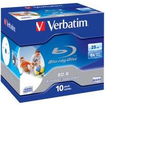 Blu-Ray Verbatim BD-R SL 6× 25GB PRINTABLE Hard Coat 10 kom. JC (Single Layer) 