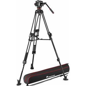 Manfrotto 504X & Alu Fast Twin stativ + torba