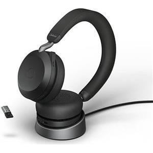 Jabra Evolve2 75 Stereo UC (USB-A) Bluetooth + Ladestation black