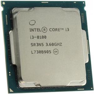 Intel CPU Desktop Core i3-8100 (3.6GHz, 6MB,LGA1151) tray