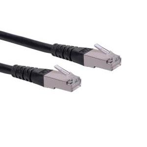 Roline S/FTP (PiMF) Cat.6 mrežni kabel oklopljeni, 1.0m, crni