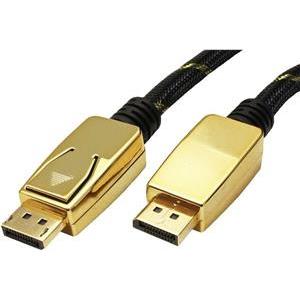 Roline GOLD DisplayPort kabel v1.4, DP-DP M/M, 3.0m, crno/zlatni