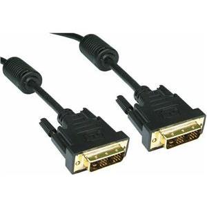 NaviaTec DVI-252, DVI-D cable DVI(24 1), 3m, Copper, AWG28, 2x shielded, Dual Link, M M, black