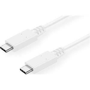Roline VALUE USB 3.2 Gen 2 kabel, C-C, M/M, PD (Power Delivery) 20V/5A, Emark, bijeli, 0.5m