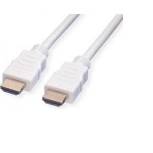 Roline VALUE HDMI kabel, M/M, 1.0m, bijeli