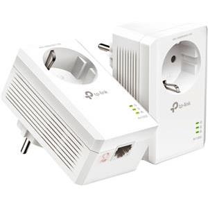 TP-Link AV1000 Passthrough Powerline KIT, Broadcom, 1 Gigabit Ports, 1000Mbps Powerline, HomePlug AV2, Green Powerline, Plug and Play, Pair Button, New PLC Utility, Twin Pack