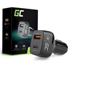 Green Cell auto punjač (CAD33), 1×USB-C, 1× USB Quick Charge