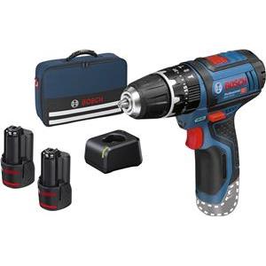 Bosch Professional GSB 12V-15 Vorteils-Set mit 2 Akkus und LadegerĂ¤t