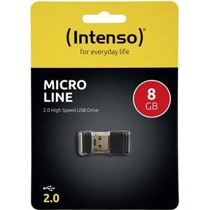 STICK 8GB USB 2.0 Intenso Micro Line Black