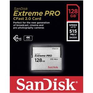 128GB SanDisk Extreme Pro CFast 2.0 Card 525MB/s