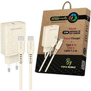 MAXMOBILE KUĆNI PUNJAČ PD SUPER FAST CHARGE Set 2U1 TYPE C+KABEL,TR-286C 27W ECO