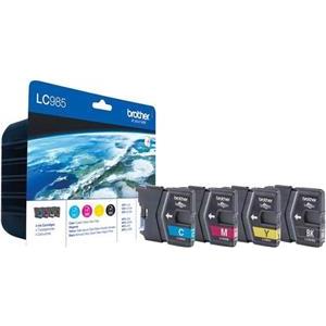 Brother LC985VALBPDR - 4-pack - black, yellow, cyan, magenta - original - ink cartridge