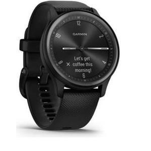 Pametni sat GARMIN Vivomove Sport, HR, GPS, multisport, crni/crni remen, 010-02566-00