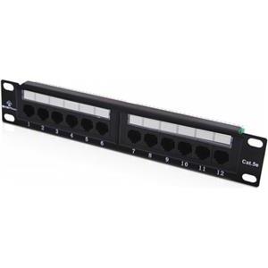 Alantec Cat5e Unshielded 12-port Patch Panel, 10