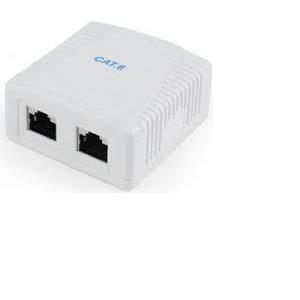 Gembird CAT6 FTP 2-port surface mount box