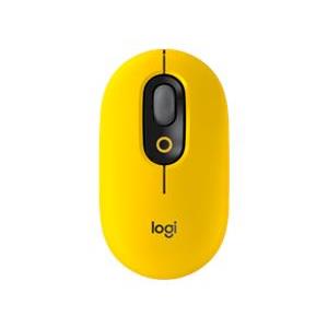 Miš LOGITECH POP, bežični, optički, 1000dpi, USB, Bluetooth, žuto-crni