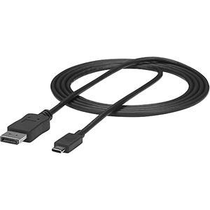 6ft (2m) USB C to DisplayPort 1.2 Cable 4K 60Hz - Reversible DP to USB-C / USB-C to DP Video Adapter Monitor Cable HBR2/HDR - USB / DisplayPort cable - 2 m