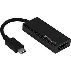 StarTech.com USB C to HDMI Adapter - 4K 60Hz - Thunderbolt 3 Compatible - USB-C Adapter - USB Type C to HDMI Dongle Converter (CDP2HD4K60) - external video adapter - black