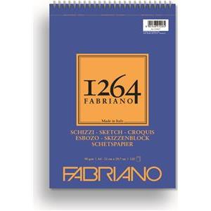Blok Fabriano 1264 sketch 21x29,7 (A4) 90g 120L pale ivory spiralni top side 19100637
