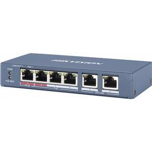 HikVision 4-Port 100Mbps RJ45 PoE (60W) 2x 100Mbps RJ45 Unmanaged Switch